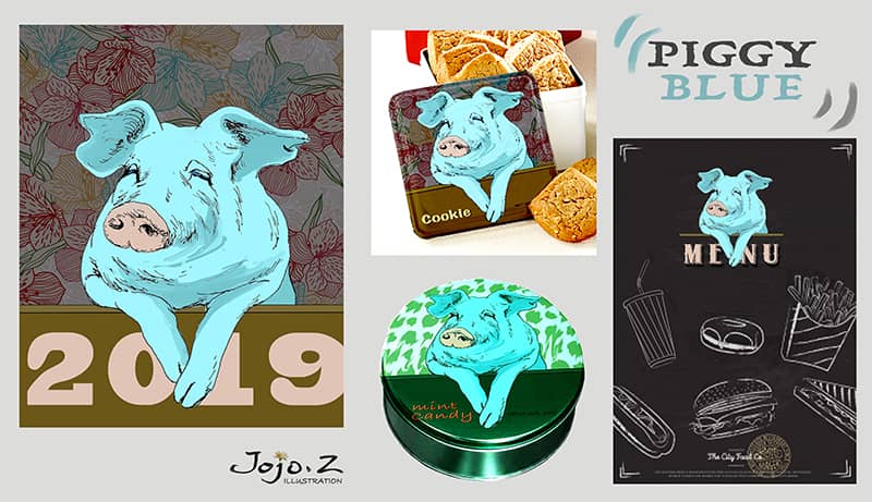 Illustration project by Qiushi Zhou