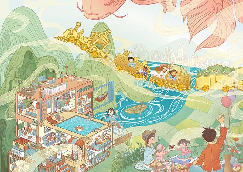 Illustration project by Tianjian Qu