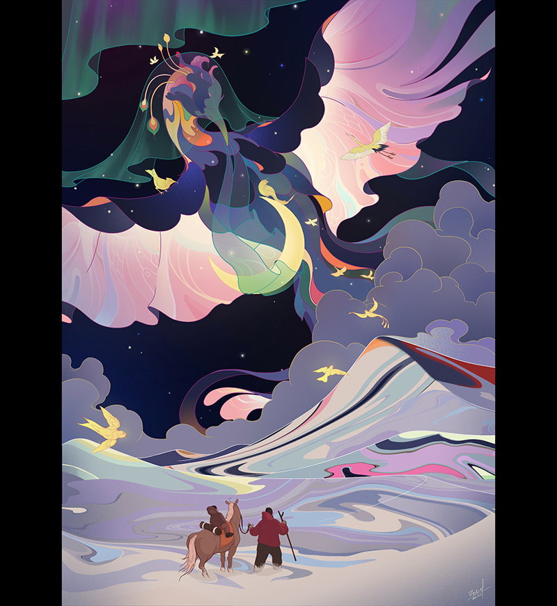 Illustration project by Jinke Wang