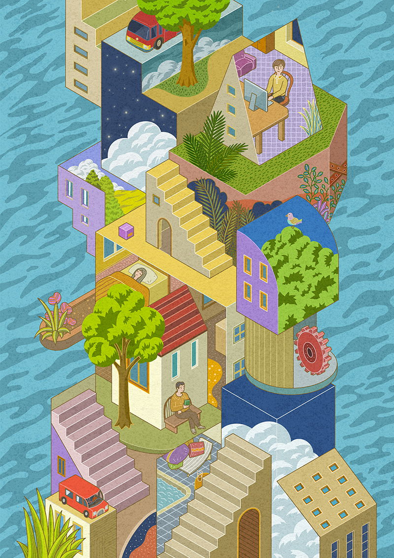 Illustration project by Hiroshi Watanabe 