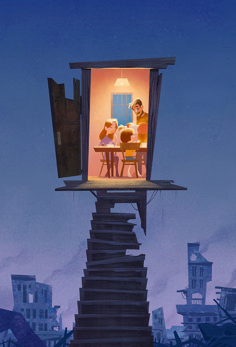 Illustration project by Kaining Wang 