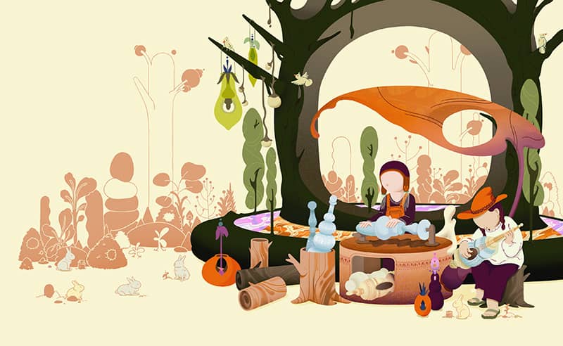 Illustration project by Haley Jiang