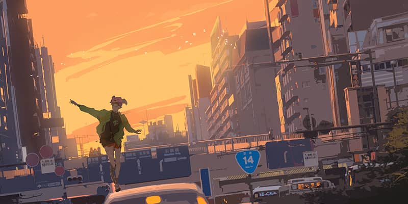 Illustration project by Huining Shi
