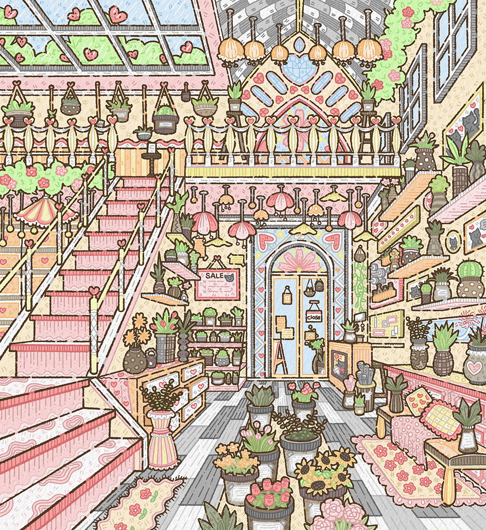 Illustration project by Qiuwen Gao