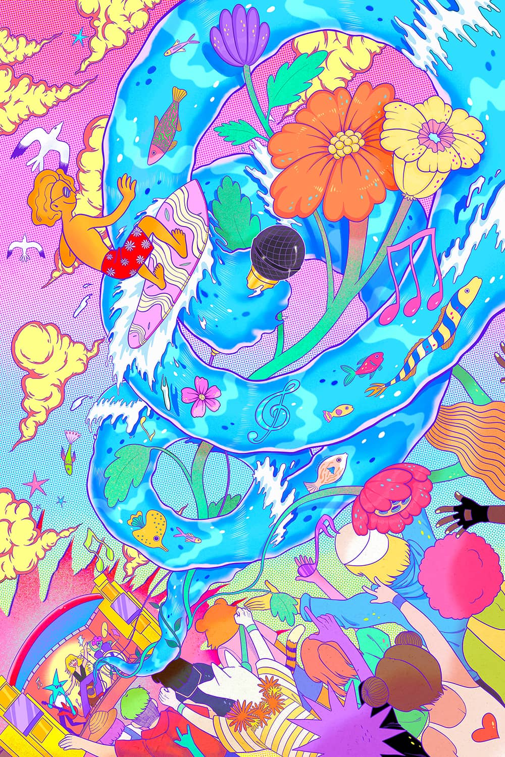 Illustration project by Crystal Bao