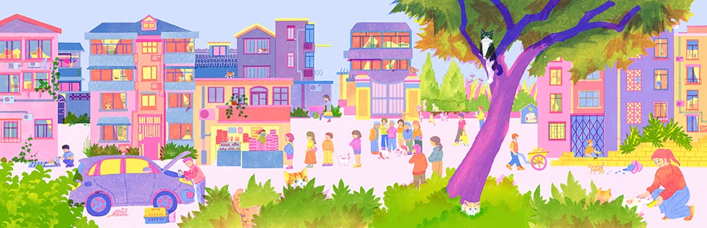 Illustration project by Qingru Yang