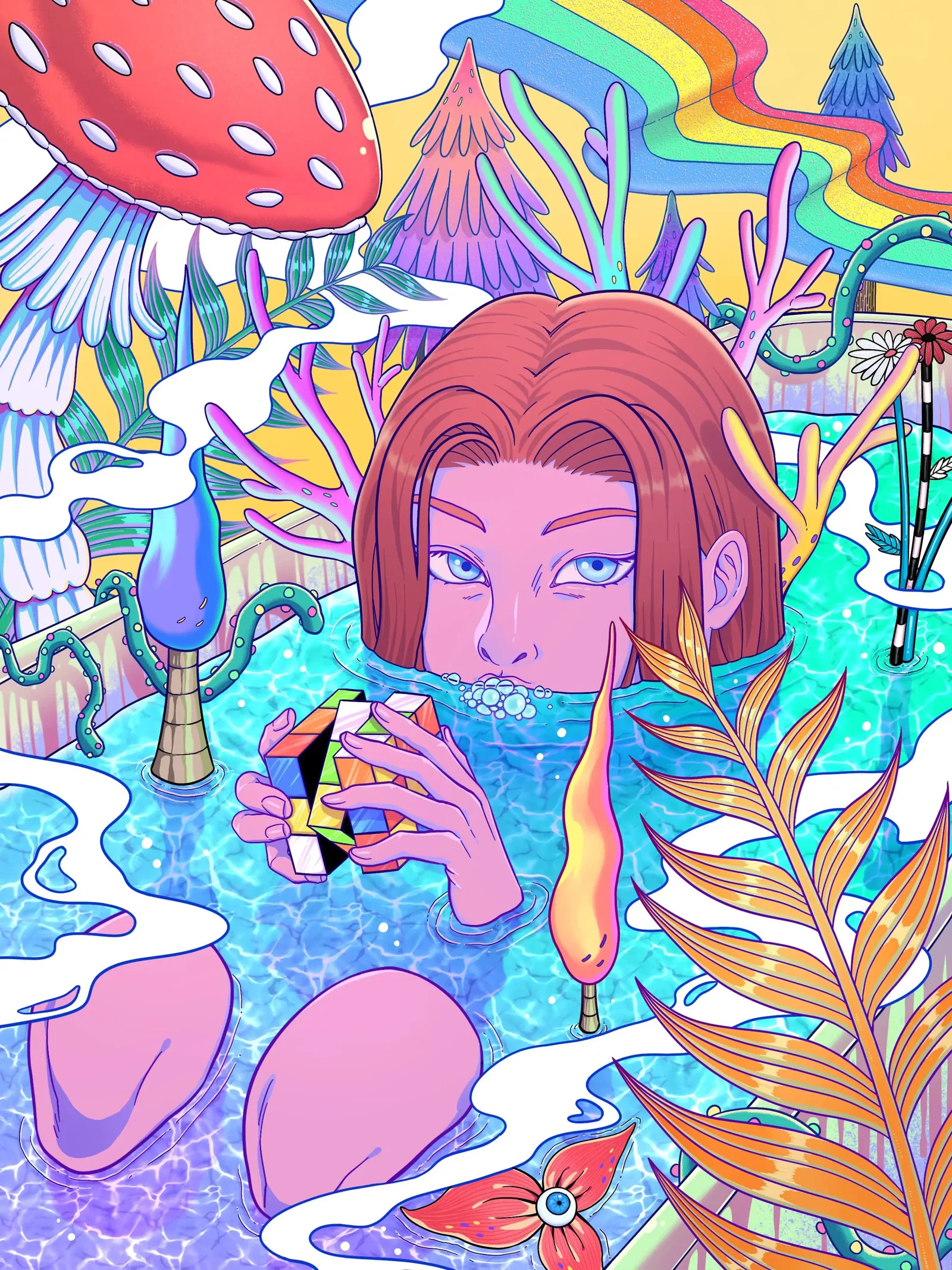 Illustration project by Crystal Bao